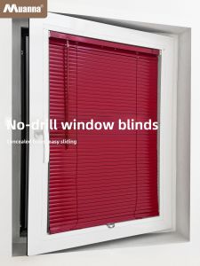 Cordless Sliding Inner Window Bathroom Blinds Light Blocking