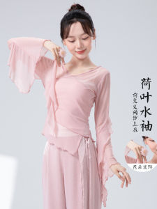 Quần Áo Biểu Diễn Khiêu Vũ Cổ Điển Cho Nữ Quần Áo Khiêu Vũ Cổ Điển Mới Có Tay Áo Nước Quần Áo Thể Thao Biểu Diễn Cho Nữ
