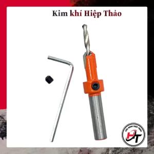 Bộ 5 mũi khoan âm vít gỗ 2 tầng mồi vít 3mm 4mm cao cấp B5MKAV