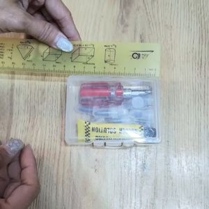 Hộp 13 Món Dụng Cụ Vá Vỏ Xe Không Ruột Khẩn Cấp Gồm Keo Dán Tua Vít Mini Và 10 Vít Vá Siêu Nhanh Gọn Nhẹ