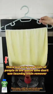 2 in 1 Laundry Stain Remover Strong Decontamination  Laundry Detergent Powder Bleach Powder 340g