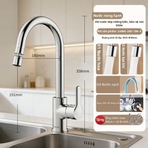JOMOO | Vòi Nước Bếp Chống Bắn Có Thể Xoay và Sử Dụng Nóng Lạnh
