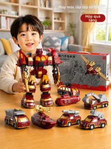 Đồ Chơi Robot Biến Hình Tự Lắp Ráp Có Từ Tính