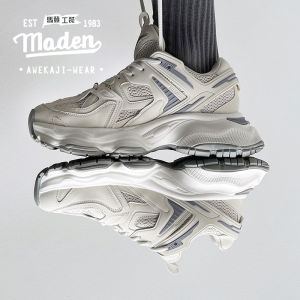 MADEN brand workwear style mens youth space series dad shoes mens 2024 winter new retro running shoes thick sole height increasing versatile sports and leisure shoes