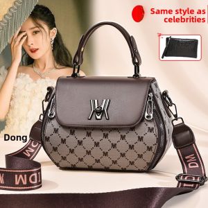 Retro Fashion Large Capacity Womens Handbag Shoulder Crossbody Bag Stylish Versatile Wide Strap Single Strap Bag for All Seasons