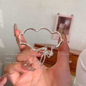 New Mobius Ring Princess Butterfly Knot Bell Bracelet Women Open Adjustable Best Friend Bracelet Elegant Liznk Fashion Jewelry