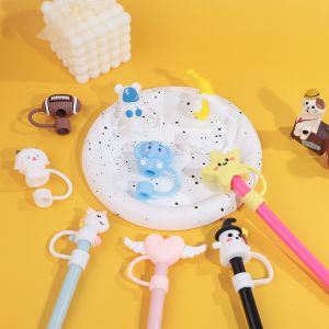 8/10mm new cute dustproof straw cap reusable silicone straw plug⚡PH deliveryIn stock⚡