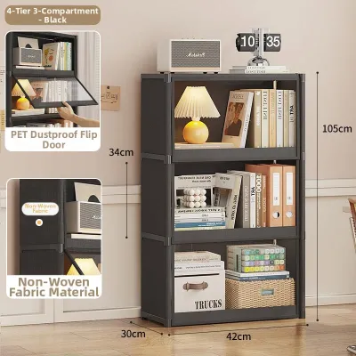 Dustproof Bookshelf with Door