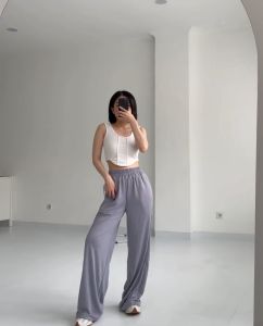 TERLARIS CELANA WANITA KULOT KNIT PREMIUM TEBAL DAN DIJAMIN JATUH/KULOT KNIT JUMBODEWASA