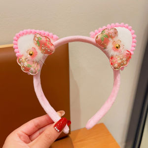 New Year Girls Cat Ear Tassel Hair Clip Childrens Festive Non-Damaging Hair Accessories Korean Style Star Galaxy Brand