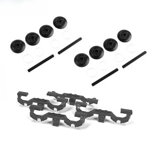 MOC Train Wheel Frames +Wheels+ Axle Set 2871 57999 3706 High-Tech Building Blocks Train Motor Modified for 10254 City Train