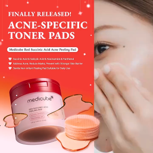 Medicube Red Succinic Acid Panthenol Facial Peeling Pads 155g
