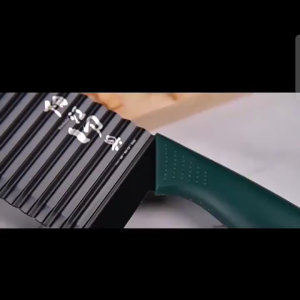 Pisau Pemotong Kentang Gelombang Baja Tahan Karat 304 - Alat Serbaguna untuk Kentang/Timun/Wortel (Gerigi Presisi & Desain Ergonomis)