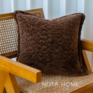 Vintage Style Wooden Color Sofa Cushion Cover