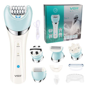 VGR Electric Women Epilator Female Shaver Leg，Body Hair Removal Lip，Chin Depilatory Lady Bikini Trimmer Facial Hair Remover