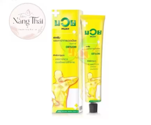 Kem xoa bóp Thái Lan 100ml thương hiệu Muay với các đặc điểm chính như hương liệu tự nhiên và công thức đặc biệt.