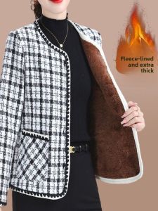 HUAXUNRAN | Large Size Thick Woolen Cardigan Loose and Slimming