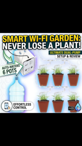 [SG Stock] WiFi Smart Automatic Irrigation System | App Control Plant Watering Device for Garden Pots | Dual Pump Timer Indoor Watering Kit