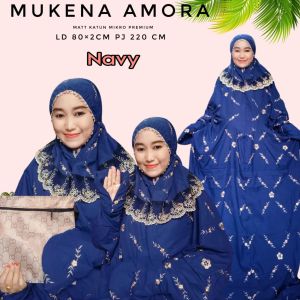 Mukenah Amora Katun Mikro + Free Pouch
