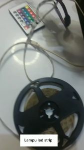 Paket Lengkap LAMPU LED STRIP 3528 - Panjang 5 Meter - IP44LED + Remote + Adaptor 12v + Modul Set