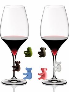 Silicone Wine Glass Markers Animal Home Cups Identification Tags Glass Cup Differentiation Labels Easy to Read Non Slip