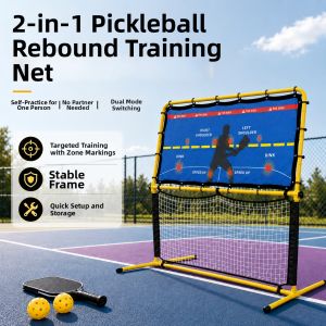 2 in 1 Portable Indoor Outdoor Practice Rebounder Net