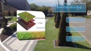 Karpet Rumput Tiruan Rumput Buatan DIY Karpet Rumput Dinding Dalam atau Luar Ruangan untuk Taman Halaman Belakang Hewan Peliharaan