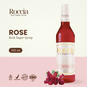 Roccia Rock Sugar Syrup Rose - Syrup Gula Batu Rasa Mawar