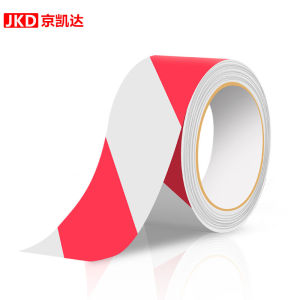 Firefighting Warning Tape Floor Protection Film Decorative Sticker Line Zebra Pattern Isolation Barrier Reflective Identification Tape
