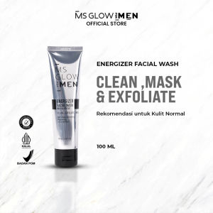 MS Glow Men Paket Basic 3in1 Skincare Pria Jerawat Kusam Mencerahkan Wajah Perawatan Cowok BPOM