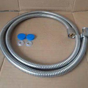 Dây xịt vệ sinh SUS304 Mờ vỏ thân xoắn inox304 2 đầu ren tán 21