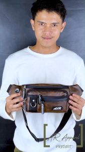 Tas Selempang Pria AR APPAREL Distro Compact Waistbag Slingbag Waterproof Tas Pinggang Cowok