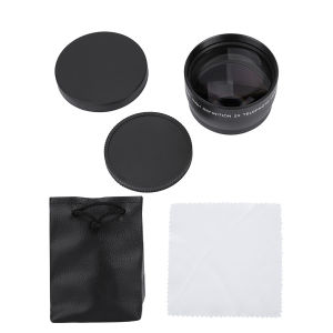 58MM 2X Magnification Teleconverter Telephoto Lens for Cameras Accessory 2X Telephoto Lens Telephoto Lens Cameras Lens