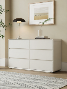 Eco-panel & Painted Cream Style Six-Drawer Chest