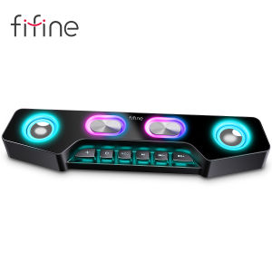 Loa Chơi Game Không Dây Ampligame RGB A16 - Loa Di Động 4 Trình Điều Khiển Bluetooth/Có Dây Với Điều Khiển Âm Lượng & Chuyển Đổi Bài Hát Cho PC/Điện Thoại Điều Khiển RGB