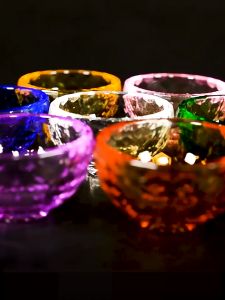 Chén nước pha lê vàng bát nước cúng phật sang trọng ý nghĩa