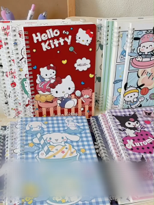 Sổ Tay Lò Xo A5 Kuromi 60 Trang vở kẻ ngang– Vở Lò Xo Hoạt Hình Cute Dễ Thương Dùng Cho Ghi Chép Hàng Ngày