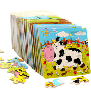 Educational Wooden Jigsaw Puzzle 9 Pieces