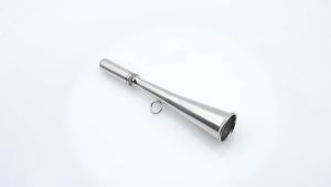 RYSJM | Small Handheld Horn 185MM Boat Foghorn Stainless Steel Handheld Foghorn Removable Handheld Fog Horn Mouthpiece Accessory for