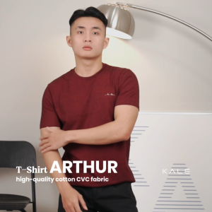 Kale ARTHUR MAROON / kaos pria / t shirt pria / kaos basic / kaos polos / pakaian pria