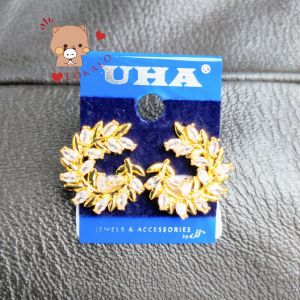 (Có Video) Bông Tai Nữ Mạ Vàng 18k Kiểu Bông Lúa Hàn Quốc - Đeo Lên Tai Rất Xinh - Lokalo 27922