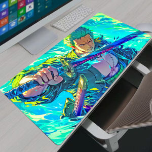 Bandai | Mouse Pads Notbook One Piece Zoro Large Keyboard Mat NonSlip Rubber Computer Carpet Desk Mat PC Gamer MousePad Youth Gifts