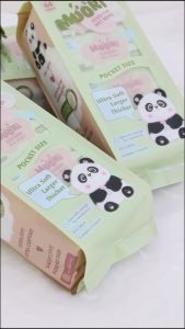 Moori Mini Sensitive Wet Wipes (8wipes/pack) No Alcohol 99% Water Travel Pack