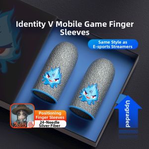 XIAOJIDUIZHANG | Anti-sweat Anti-slip Gaming Finger Sleeve Ultra-thin Conductive Silver Cloth