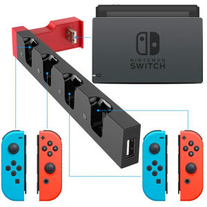 for NS Switch JoyCon Charging Dock Hub USB Controller Charger Dock Stand Station Holder Switch NS JoyCon Game Charging Hub