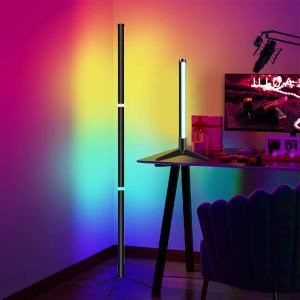 Hunta USB Intelligent Control RGB Floor Lamp Atmosphere Lamp LED Foor Lamp Room Decoration Lamp RGB Bedroom Atmosphere Corner lamp RGB智能落地灯