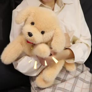 22cm Cute Labrador Retriever Plush Toy Halloween Black Dog Cute Dog Friend Animal Stuffed Plush Toys Halloween Room Decor
