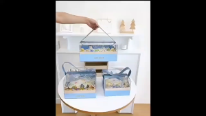 Transparent Carrying Flower Gift Box