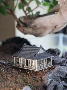 Original Design Micro Landscape Waterland Tank Home Decoration Ornaments Eco-friendly Miniature Model of Pavilions And Towers