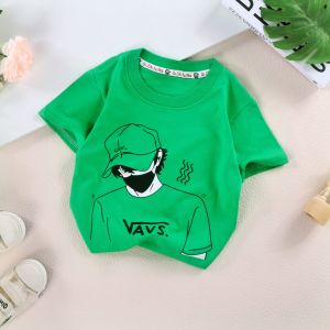 Áo Thun Cotton Tay Ngắn Cho Bé Gái Mùa Hè 2024 Áo Thun Cotton Nguyên Chất Cho Bé Trai Và Bé Gái Áo Thun Trẻ Em Phong Cách Hàn Quốc